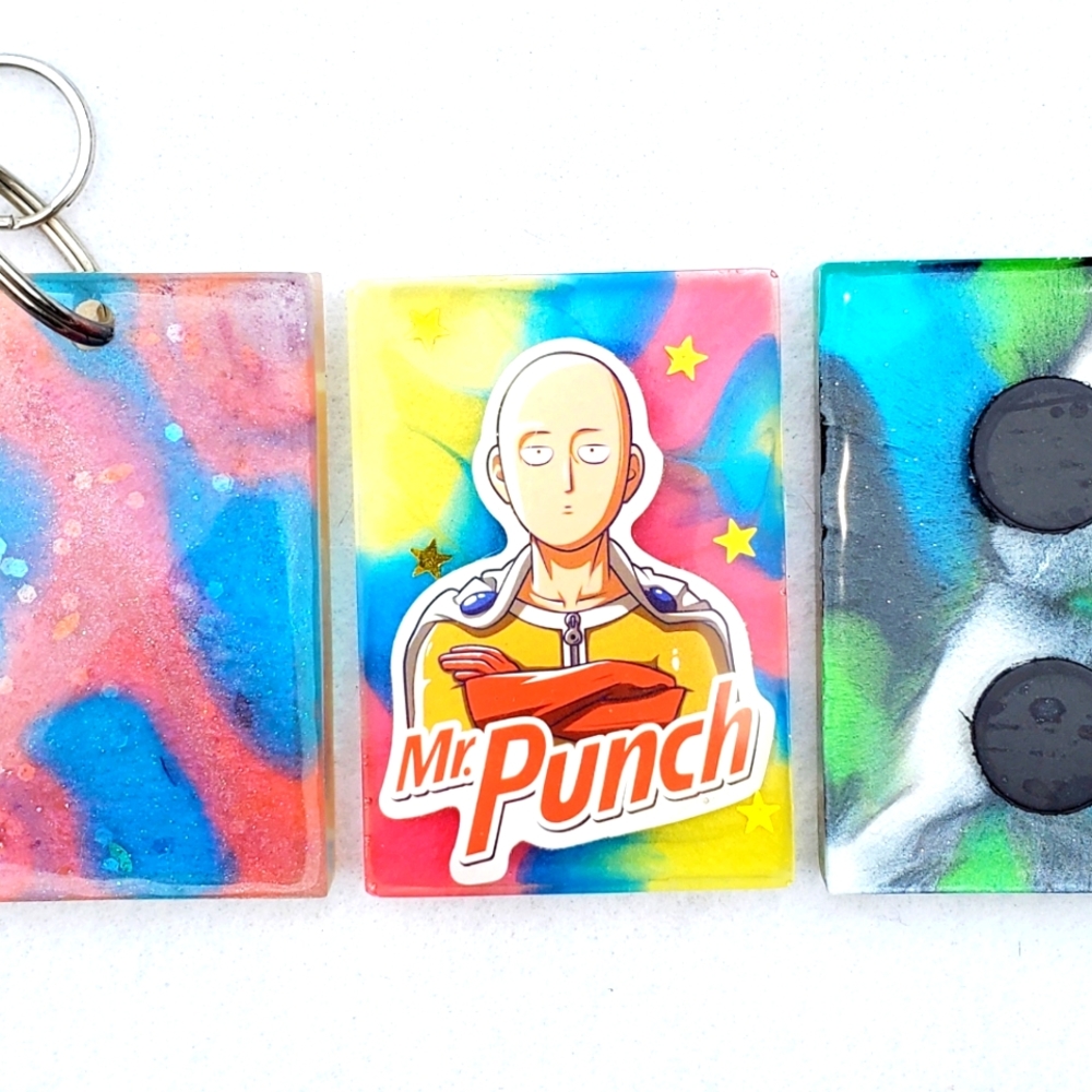 One Punch Man Keychain or Fridge Magnet *Your Choice*